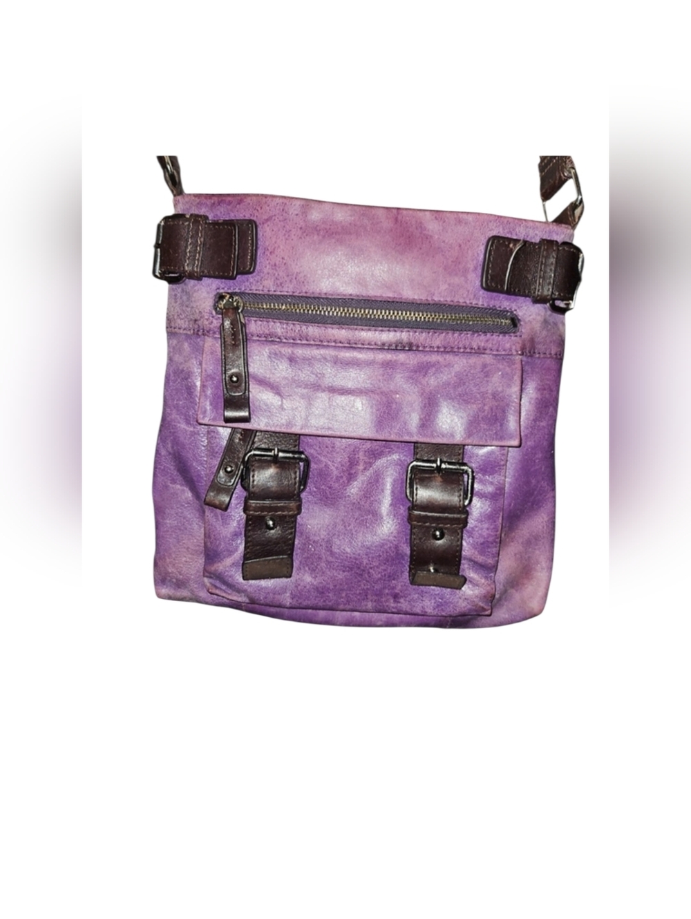 Danier Leather Purple Crossbody Bag